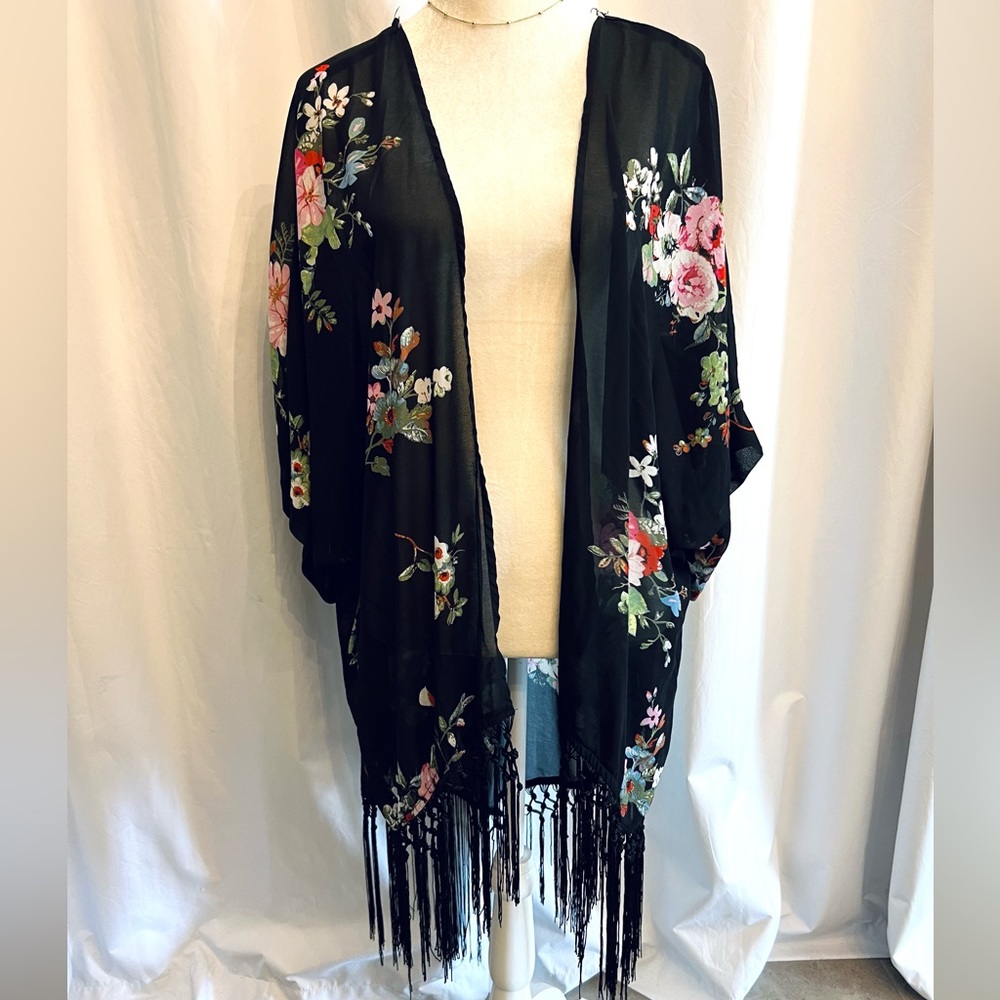 🌸 Kimono Sheer Open Front Cardigan